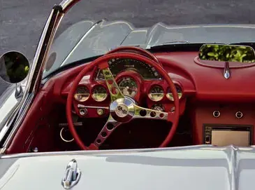 Vintage Corvette steering wheel